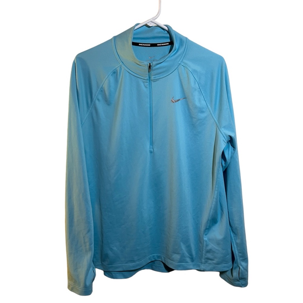 Nike Running woman’s Dri-Fit 1/4 zip pullover long sleeve top size XL